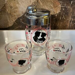 Vintage 50’s Mr. Bartender “Ours” Cocktail Shaker Set